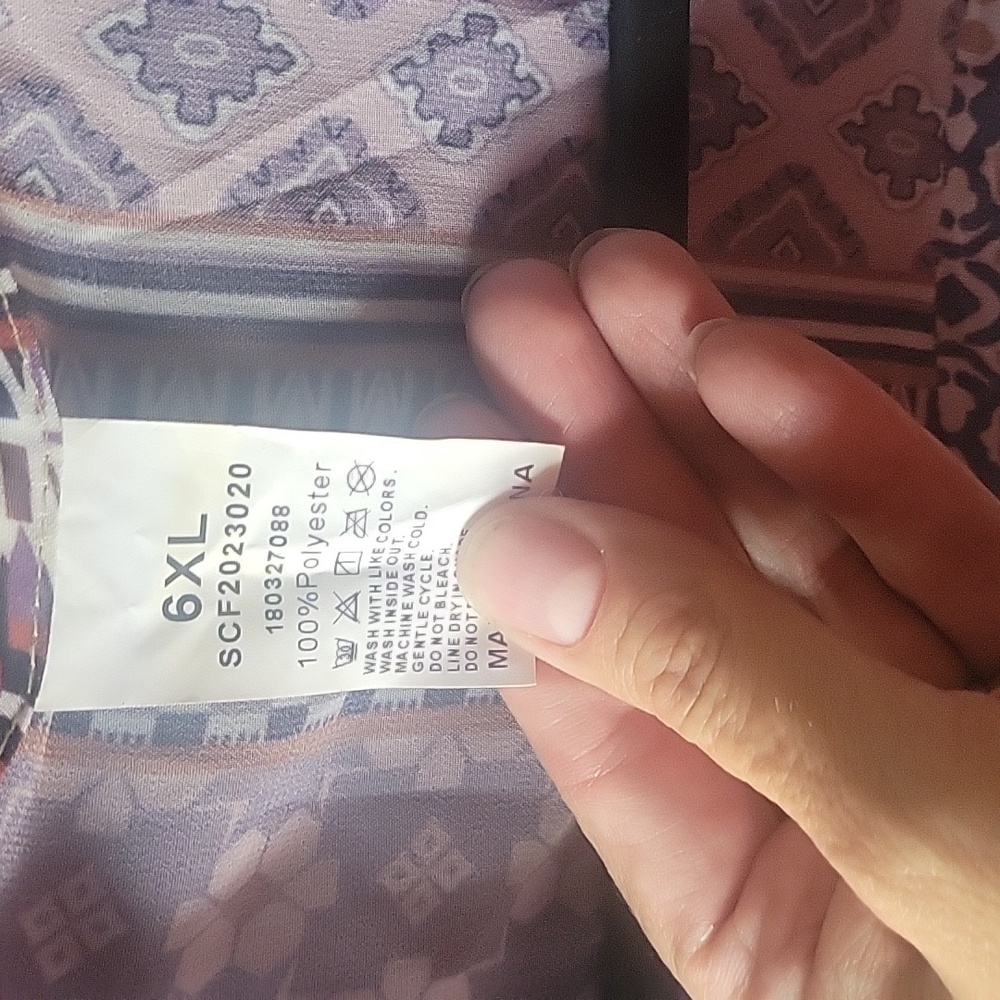 Purple Patterned Kimono Robe - Picture 2 of 2